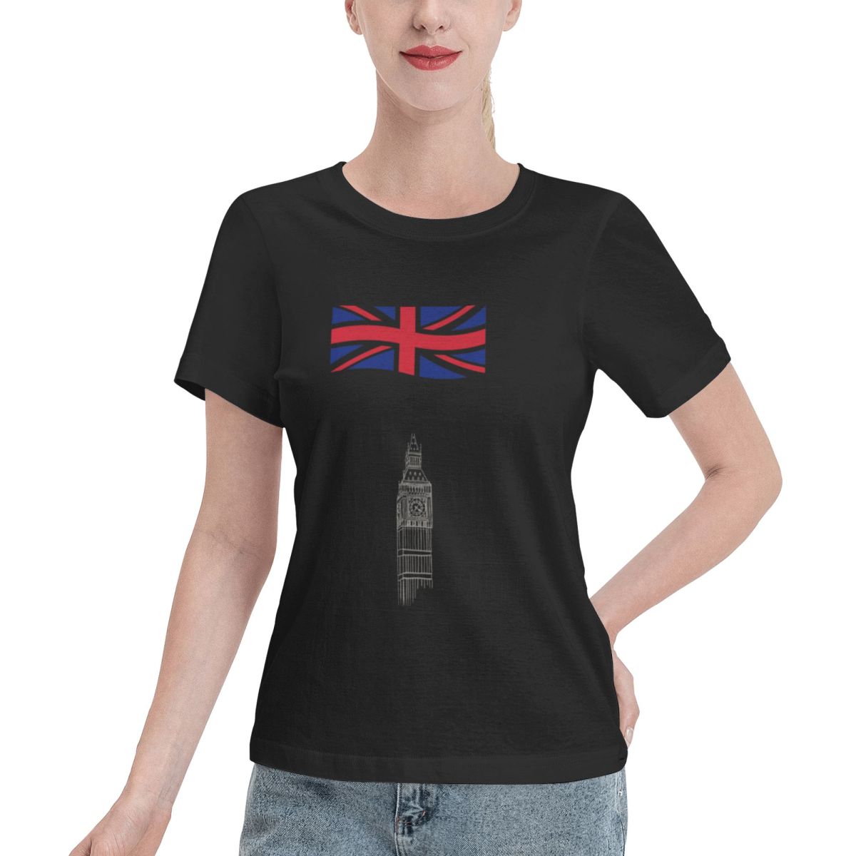 Street Fashion London - ต้องมีเสื้อยืดผู้หญิงลายผจญภัยในลอนดอน แฟชั่นสตรีท สำหรับสวมใส่ในชีวิตประจำวัน