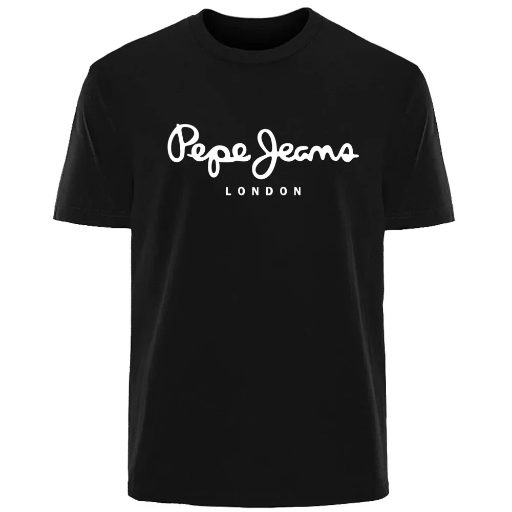 Street Fashion London - 2026 ใหม่เปเป้ ยีนส์ ลอนดอนเสื้อยืดแขนสั้นโลโก้ผู้หญิงแบรนด์หรูเสื้อคู่ชายหญิงสไตล์สตรีทแบบเป็นกลาง