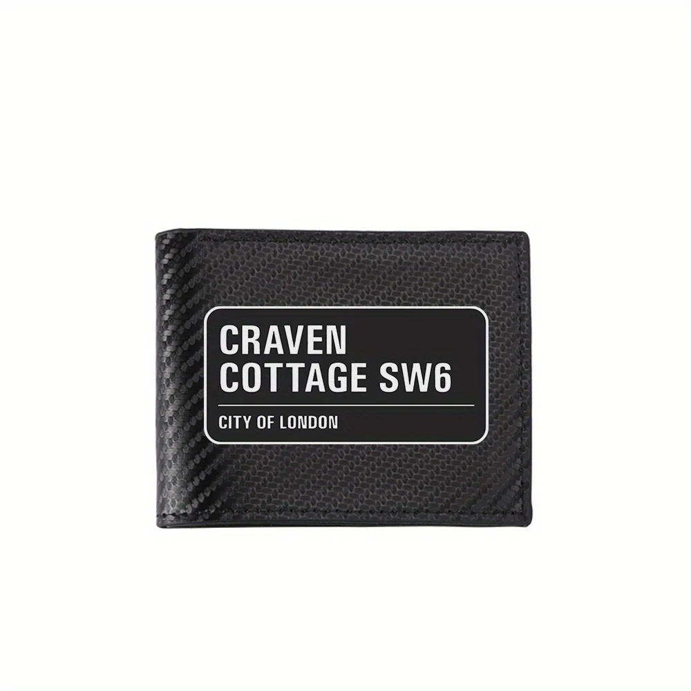 Street Fashion London - CRAVEN COTTAGE LONDON STREET SIGN กระเป๋าสตางค์ผู้ชาย