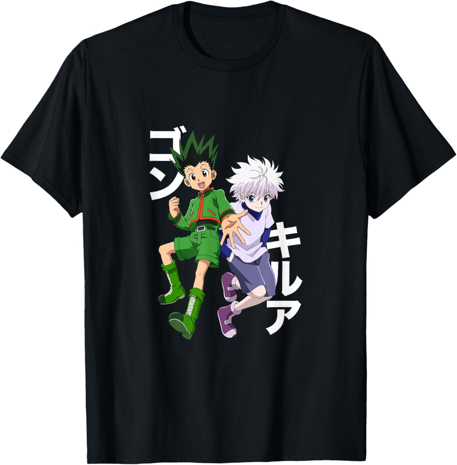 Street Fashion Magazine - เสื้อยืดลายกราฟฟิกฮันเตอร์ X Hunter and gon killua