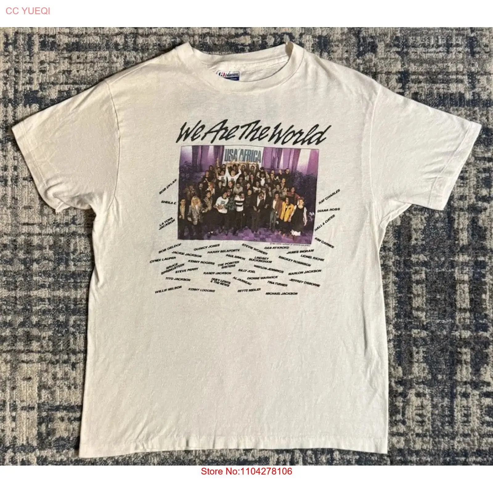 Street Fashion Magazine - เสื้อยืดวินเทจปี 1985 We Are The World