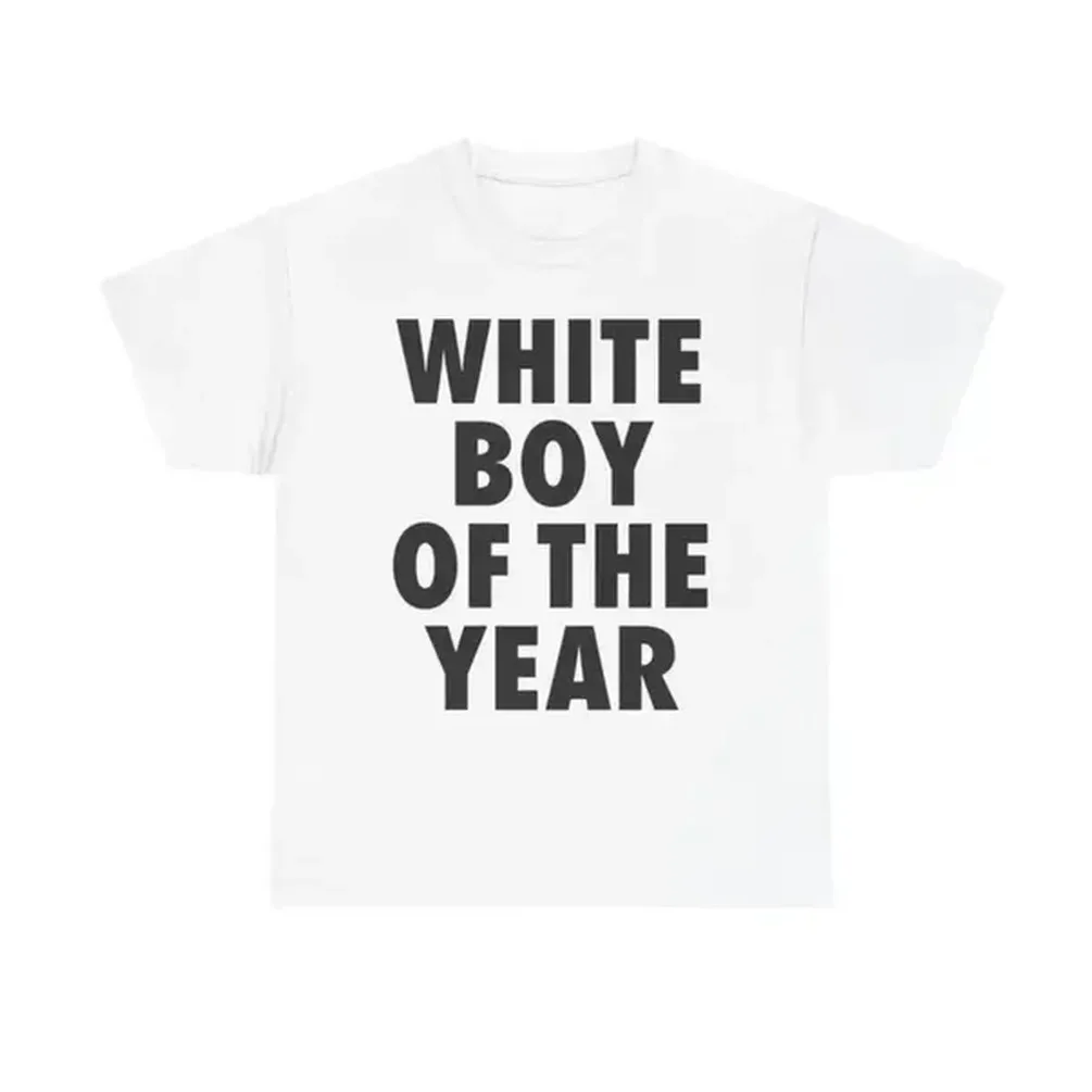 Street Fashion Magazine - เสื้อยืด White Boy Of The Year,