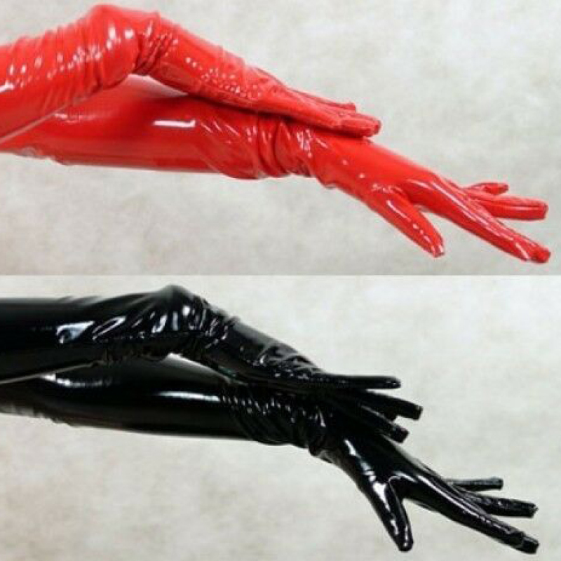 60 ซม.PU Bright หนังเซ็กซี่ผู้ - Street Fashion Gloves บทวิจารณ์และราคา