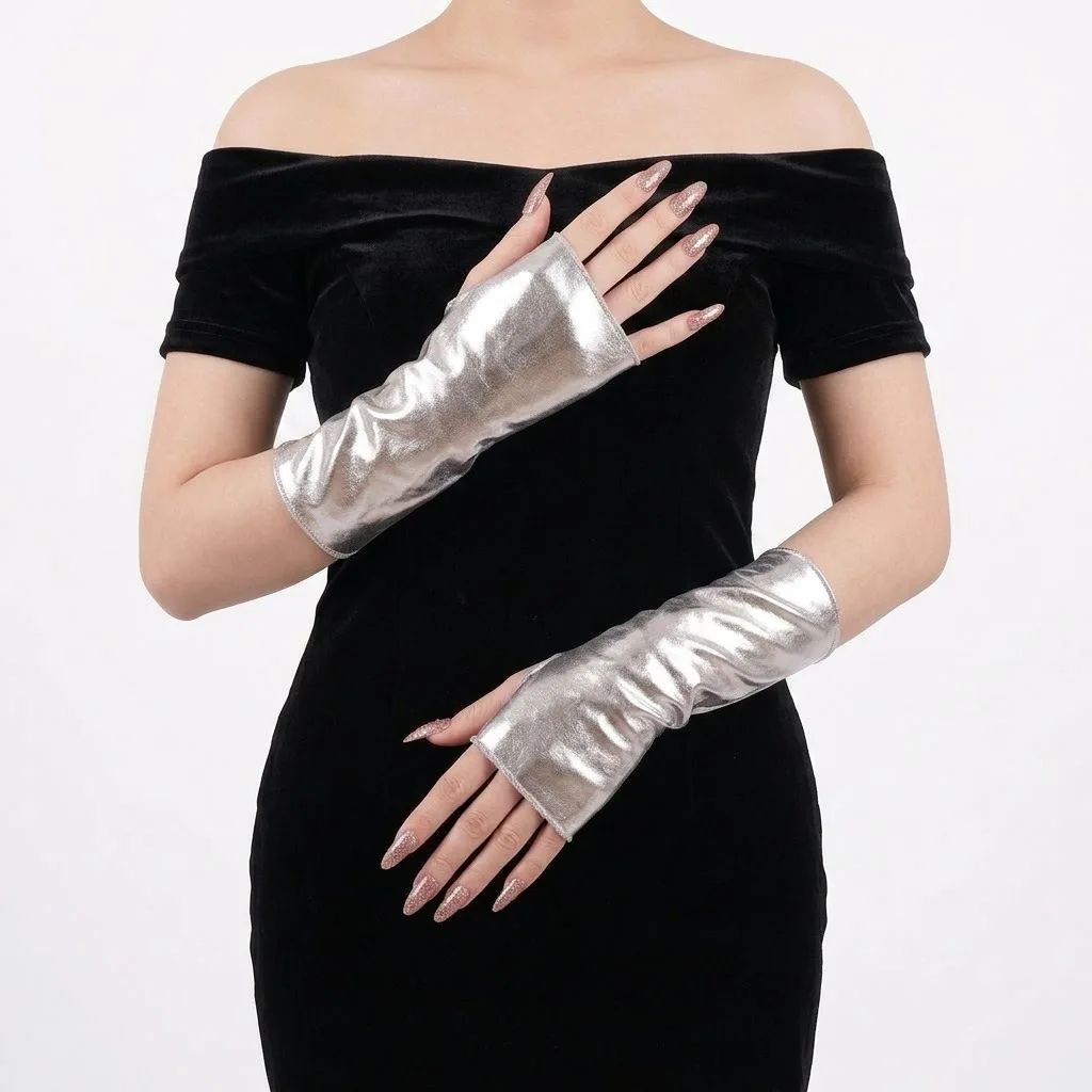 ถุงมือหนังแก้วเงาสไตล์พังก์ Y2 - Street Fashion Gloves บทวิจารณ์และราคา