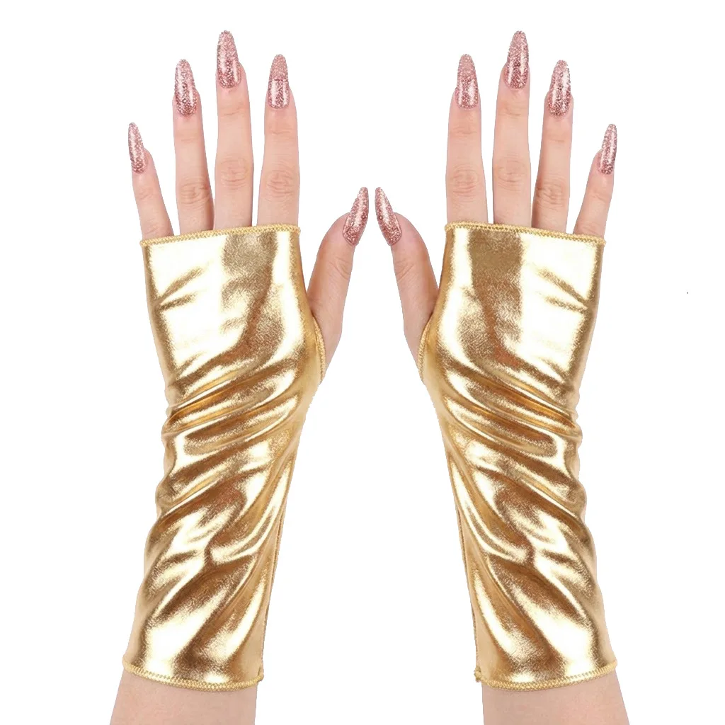 ถุงมือหนังแก้วเงาสไตล์พังก์ Y2 - Street Fashion Gloves บทวิจารณ์และราคา