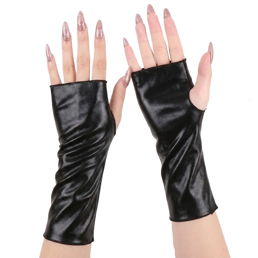 ถุงมือหนังแก้วเงาสไตล์พังก์ Y2 - Street Fashion Gloves บทวิจารณ์และราคา