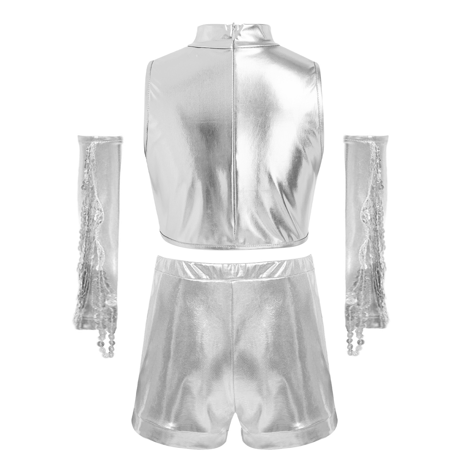 ชุดถุงมือประดับเลื่อมเมทัลลิกส - Street Fashion Outfit Girl บทวิจารณ์และราคา