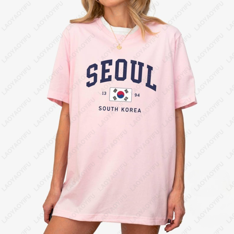 เสื้อยืดลายธงชาติเกาหลีใต้ ซูล - Street Fashion Seoul บทวิจารณ์และราคา