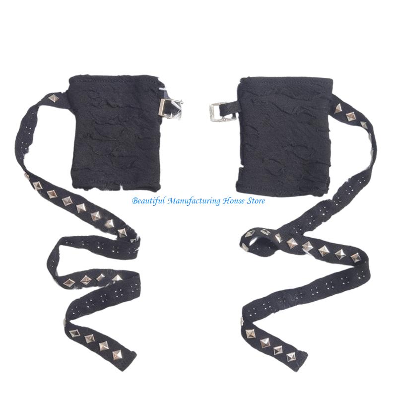 E56A Fingerless ถุงมือ Punk แฟ - Street Fashion Gloves บทวิจารณ์และราคา