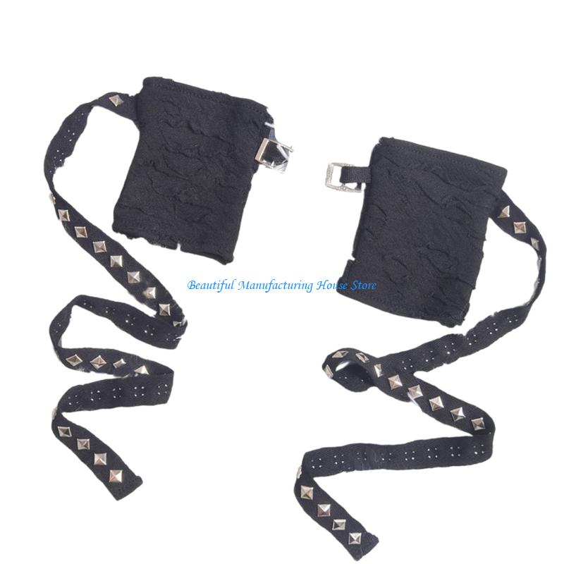 E56A Fingerless ถุงมือ Punk แฟ - Street Fashion Gloves บทวิจารณ์และราคา