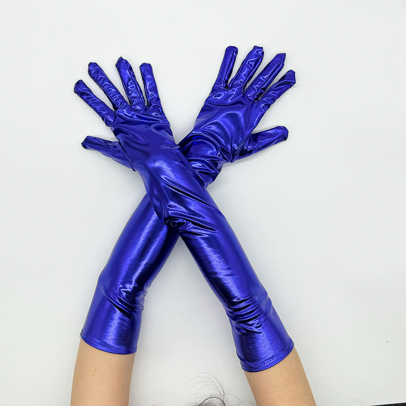 48 ซม.ผู้หญิงสิทธิบัตรหนังถุงม - Street Fashion Gloves บทวิจารณ์และราคา