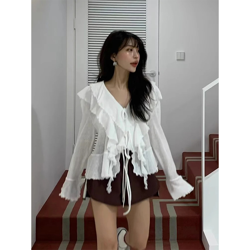 MEXZT Cropped เสื้อสีขาวผู้หญิ - Street Fashion Korea บทวิจารณ์และราคา
