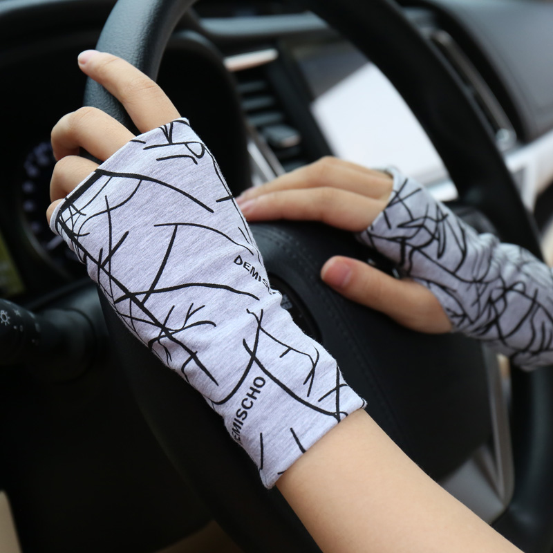 ถุงมือกันแดดแบบไร้นิ้วสำหรับฤด - Street Fashion Gloves บทวิจารณ์และราคา