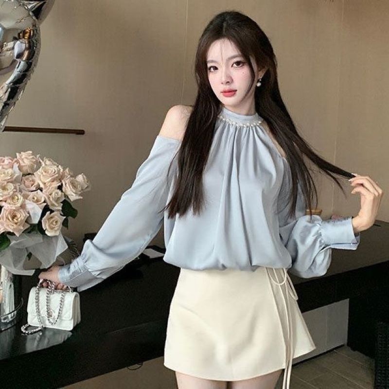 ฤดูใบไม้ผลิหวานเสื้อผู้หญิง O- - Street Fashion Korea บทวิจารณ์และราคา