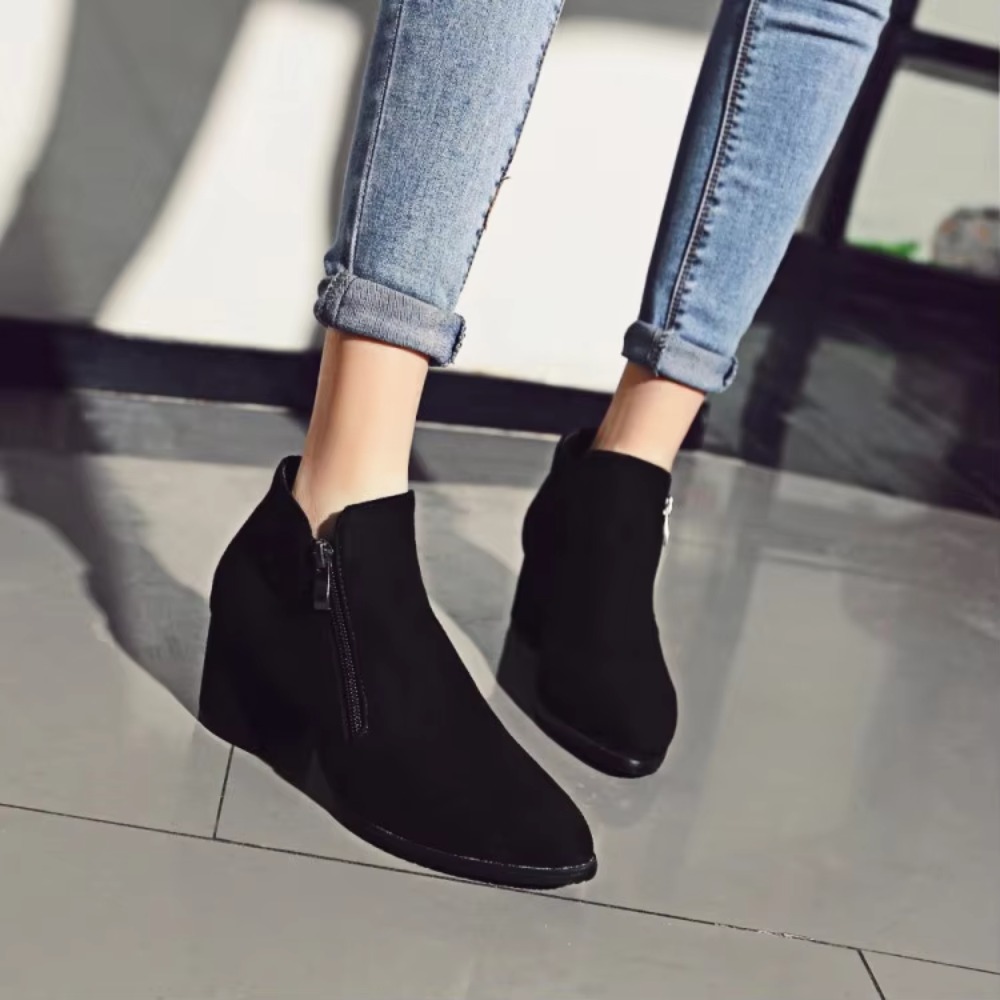 บวกกับรองเท้าบูทแฟชั่นทันสมัยส - Street Fashion Plus Size บทวิจารณ์และราคา