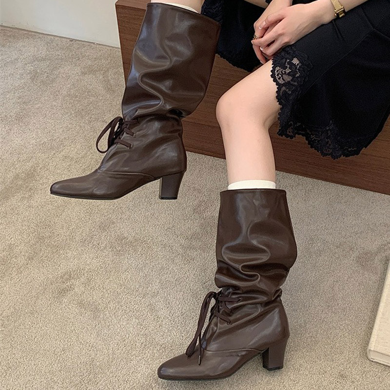 รองเท้าบูทแฟชั่นฤดูหนาวสำหรับผ - Street Fashion Ladies บทวิจารณ์และราคา