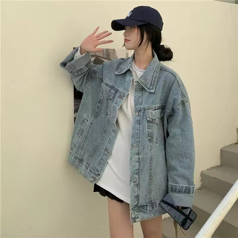 2025 ใหม่แฟชั่น DENIM แจ็คเก็ต - Street Fashion Korea บทวิจารณ์และราคา