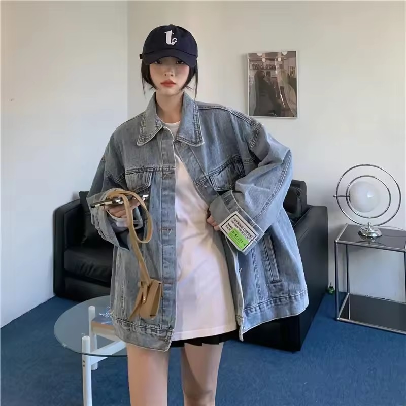 2025 ใหม่แฟชั่น DENIM แจ็คเก็ต - Street Fashion Korea บทวิจารณ์และราคา