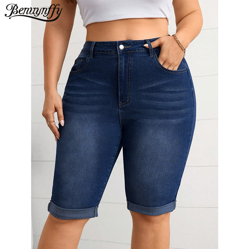 กางเกงยีนส์ทรงดินสอเอวกลางแบบว - Street Fashion Plus Size บทวิจารณ์และราคา