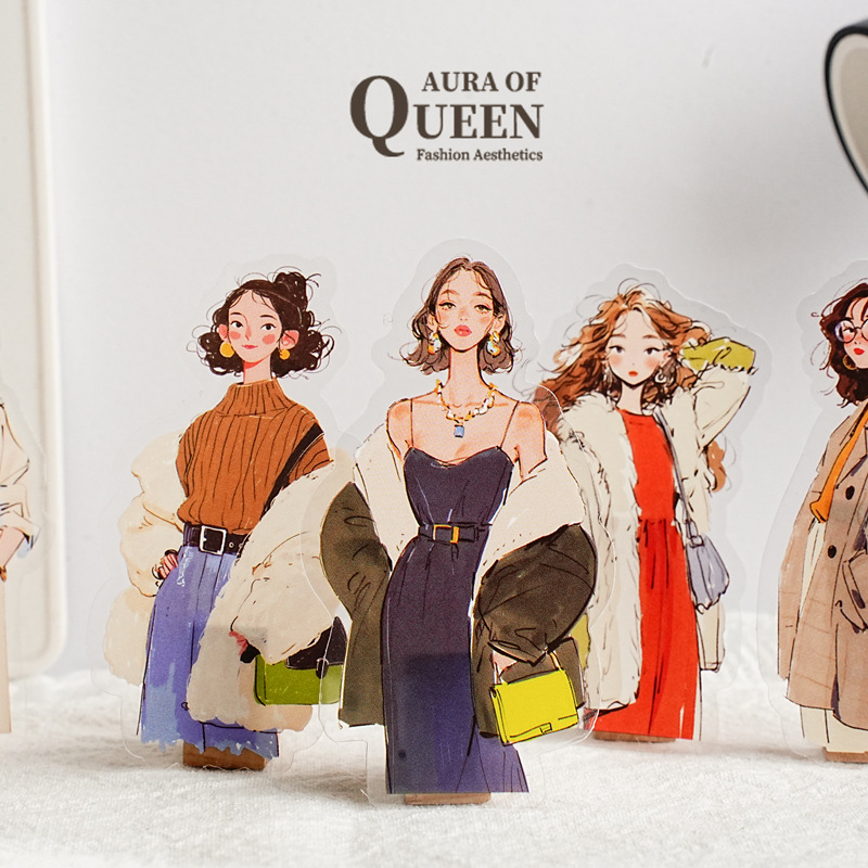 สติกเกอร์ธีมชุดแฟชั่นสาวๆ 20 ช - Street Fashion Outfit Girl บทวิจารณ์และราคา