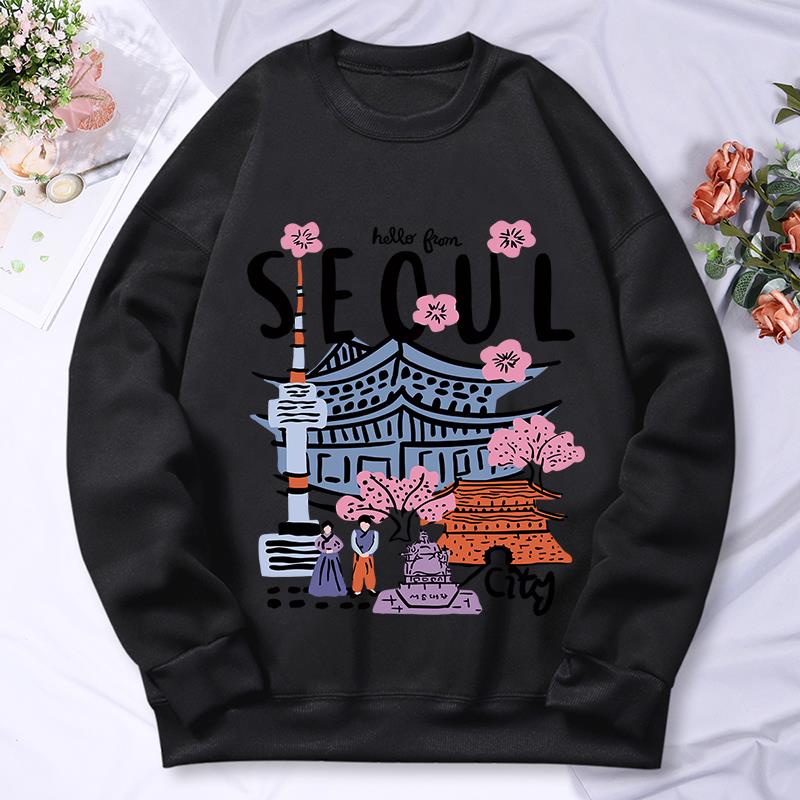 โซลทิวทัศน์ที่สวยงามพิมพ์สตรีH - Street Fashion Seoul บทวิจารณ์และราคา