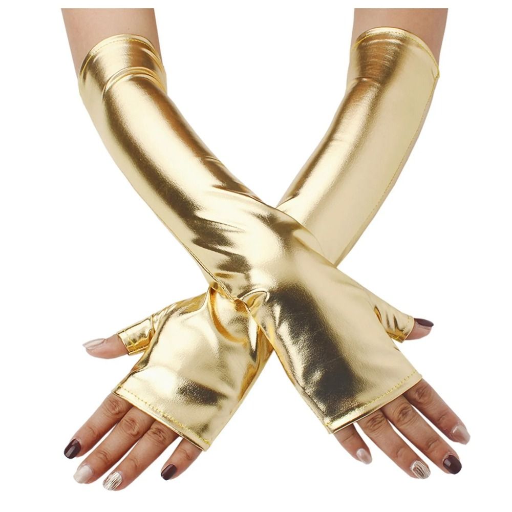 ถุงมือหนังเทียมเมทัลลิกเซ็กซี่ - Street Fashion Gloves บทวิจารณ์และราคา
