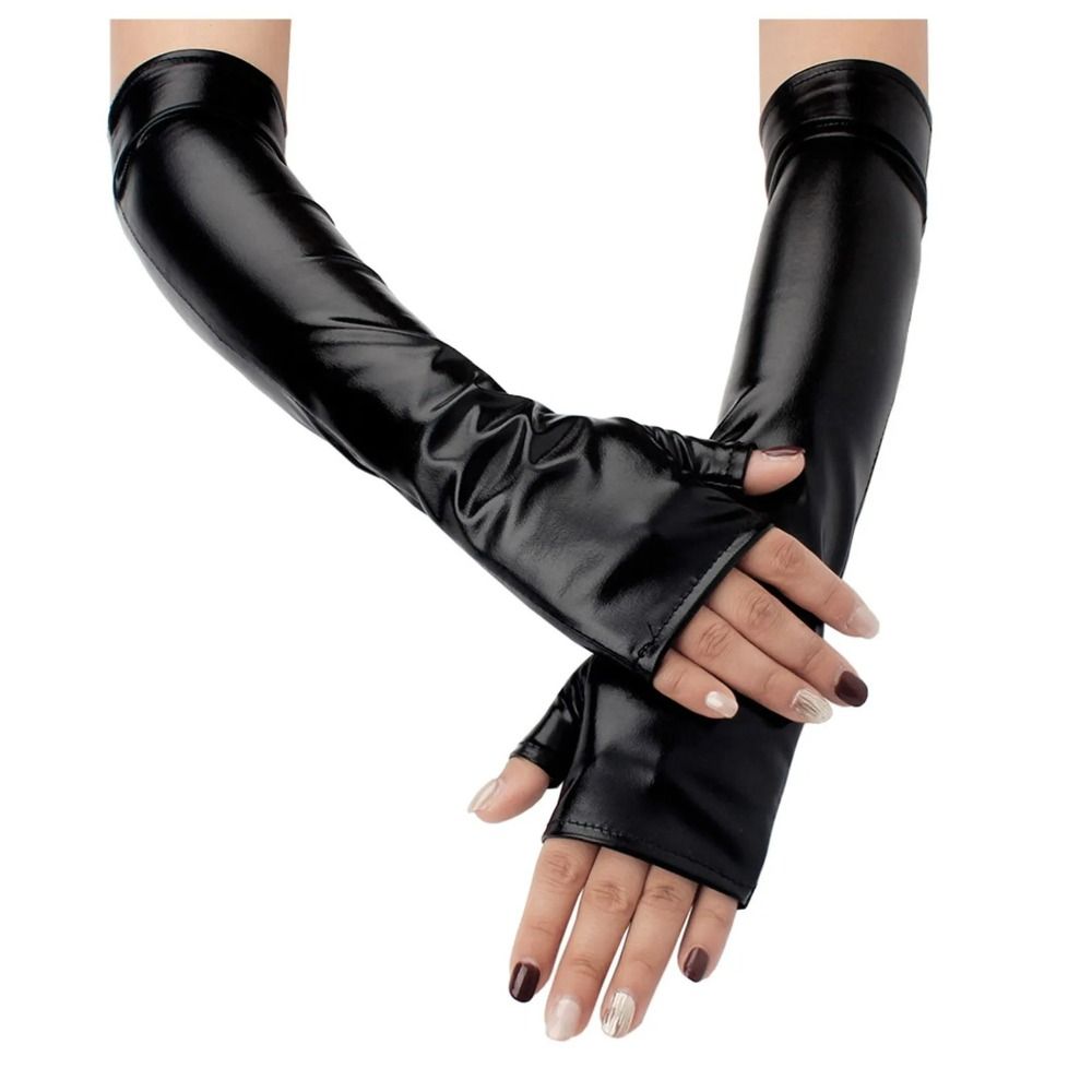 ถุงมือหนังเทียมเมทัลลิกเซ็กซี่ - Street Fashion Gloves บทวิจารณ์และราคา