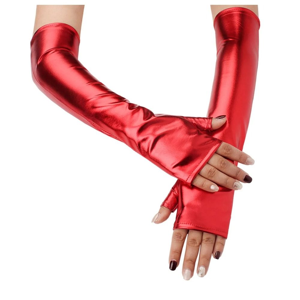 ถุงมือหนังเทียมเมทัลลิกเซ็กซี่ - Street Fashion Gloves บทวิจารณ์และราคา
