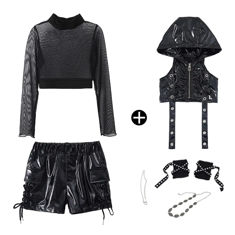 ชุดเต้นแจ๊สประดับเลื่อมสำหรับเ - Street Fashion Outfit Girl บทวิจารณ์และราคา