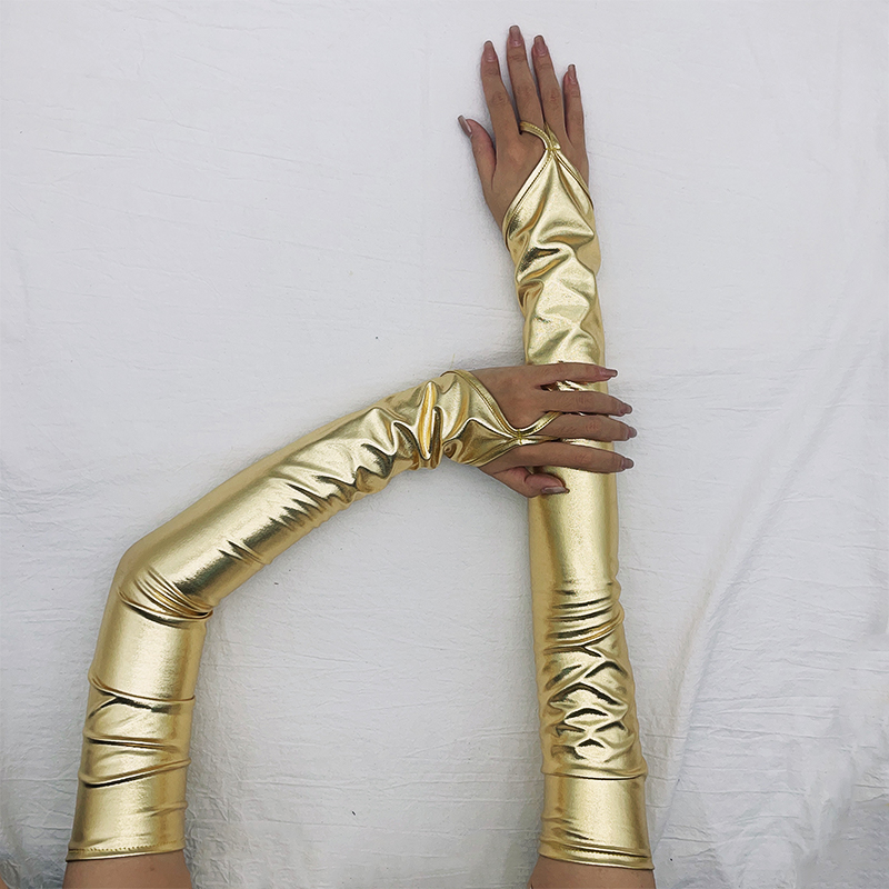 Lacquer หนัง Hook Finger ถุงมื - Street Fashion Gloves บทวิจารณ์และราคา