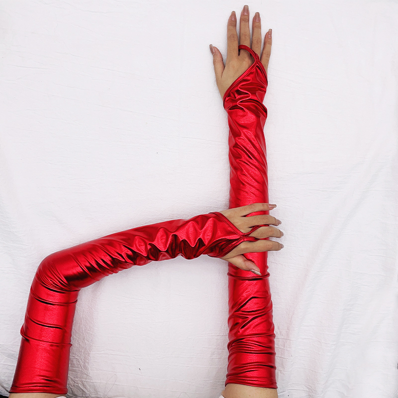 Lacquer หนัง Hook Finger ถุงมื - Street Fashion Gloves บทวิจารณ์และราคา