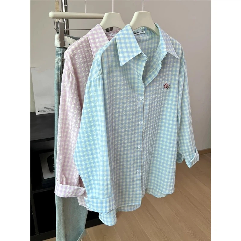 เสื้อเชิ้ตและเสื้อเบลาส์ลายดอก - Street Fashion Korea บทวิจารณ์และราคา