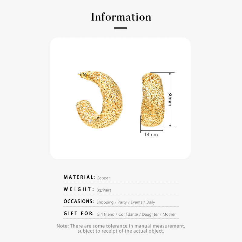 IVOG ต่างหูรูปตัว C สำหรับผู้ห - Street Fashion Websites บทวิจารณ์และราคา