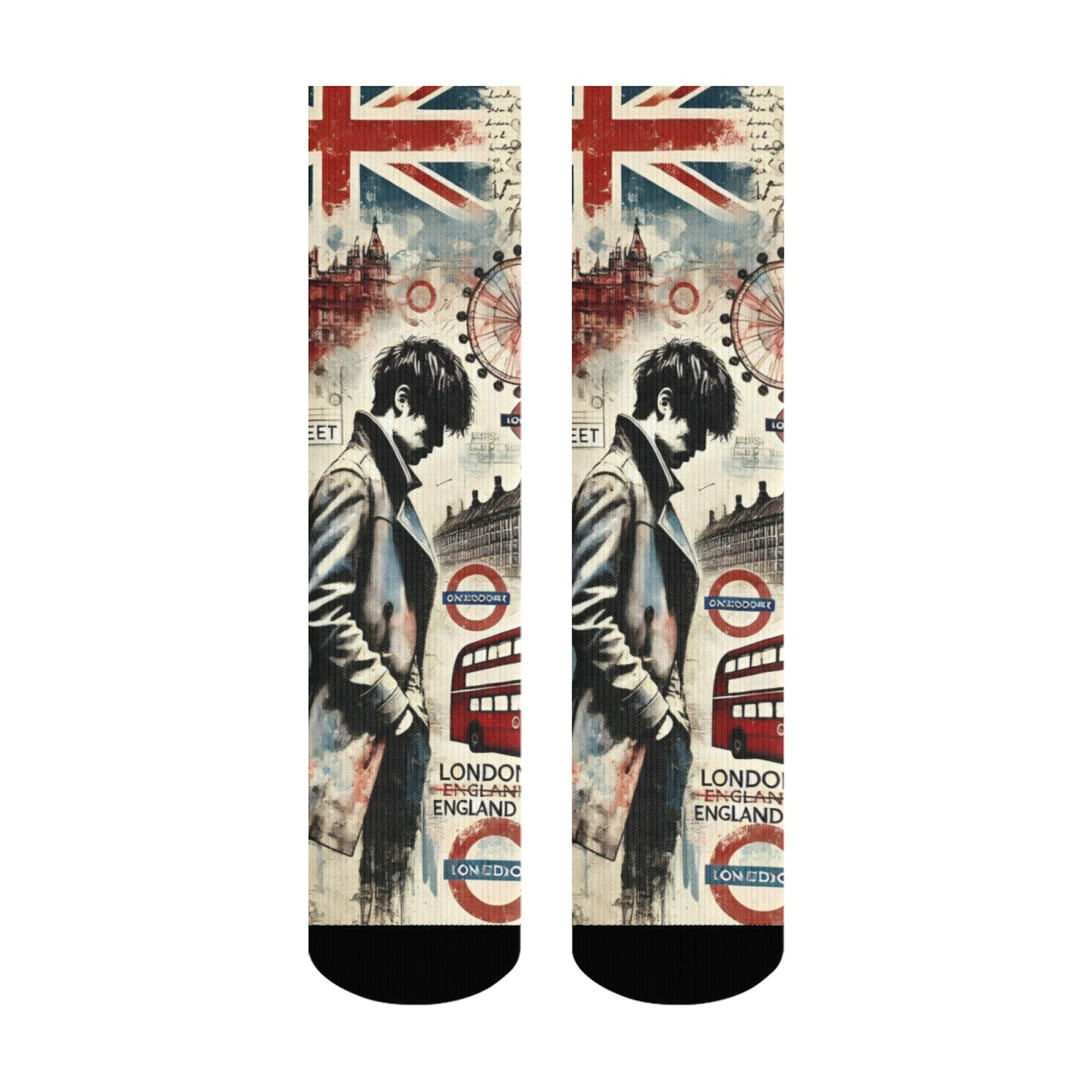 ถุงเท้าผู้ชายลาย London Melanc - Street Fashion London บทวิจารณ์และราคา