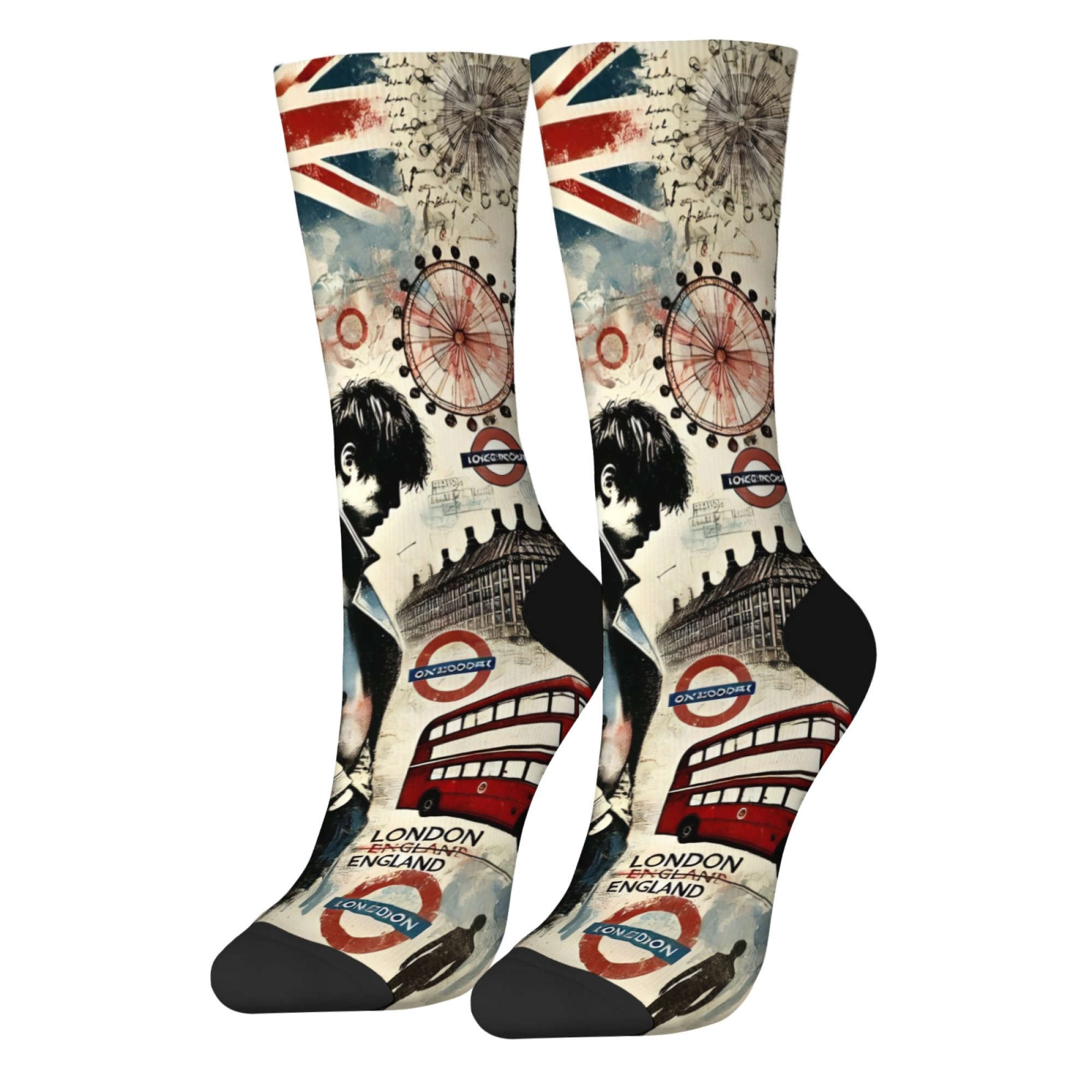 ถุงเท้าผู้ชายลาย London Melanc - Street Fashion London บทวิจารณ์และราคา