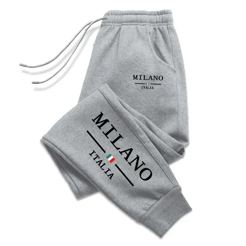 มิลานพิมพ์ Mens Sweatpants สบา - Street Fashion Of Milan บทวิจารณ์และราคา