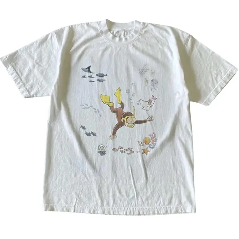 เสื้อยืดลายคิวเรียส จอร์จใต้น้ - Street Fashion Magazine บทวิจารณ์และราคา