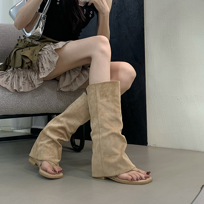 รองเท้าบูทผู้หญิงแบบโปร่ง ปลาย - Street Fashion Korea บทวิจารณ์และราคา