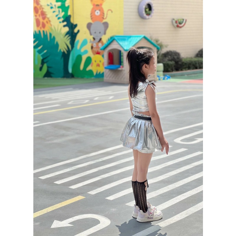 ชุดเต้นแจ๊สเคป๊อปสำหรับเด็กผู้ - Street Fashion Outfit Girl บทวิจารณ์และราคา