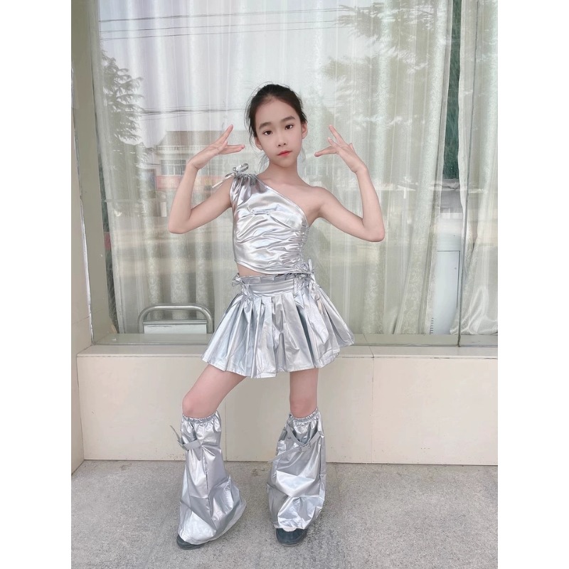ชุดเต้นแจ๊สเคป๊อปสำหรับเด็กผู้ - Street Fashion Outfit Girl บทวิจารณ์และราคา