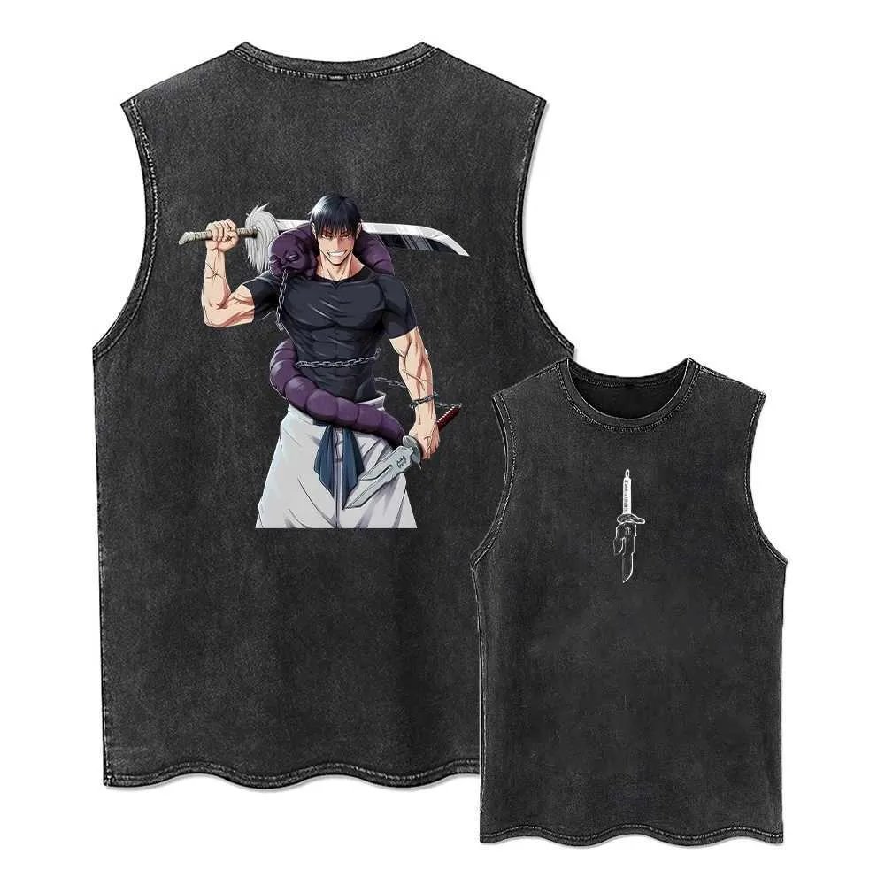 เสื้อกล้ามลายอนิเมะ Jujutsu Ka - Street Fashion Magazine บทวิจารณ์และราคา
