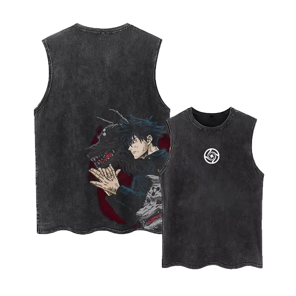 เสื้อกล้ามลายอนิเมะ Jujutsu Ka - Street Fashion Magazine บทวิจารณ์และราคา